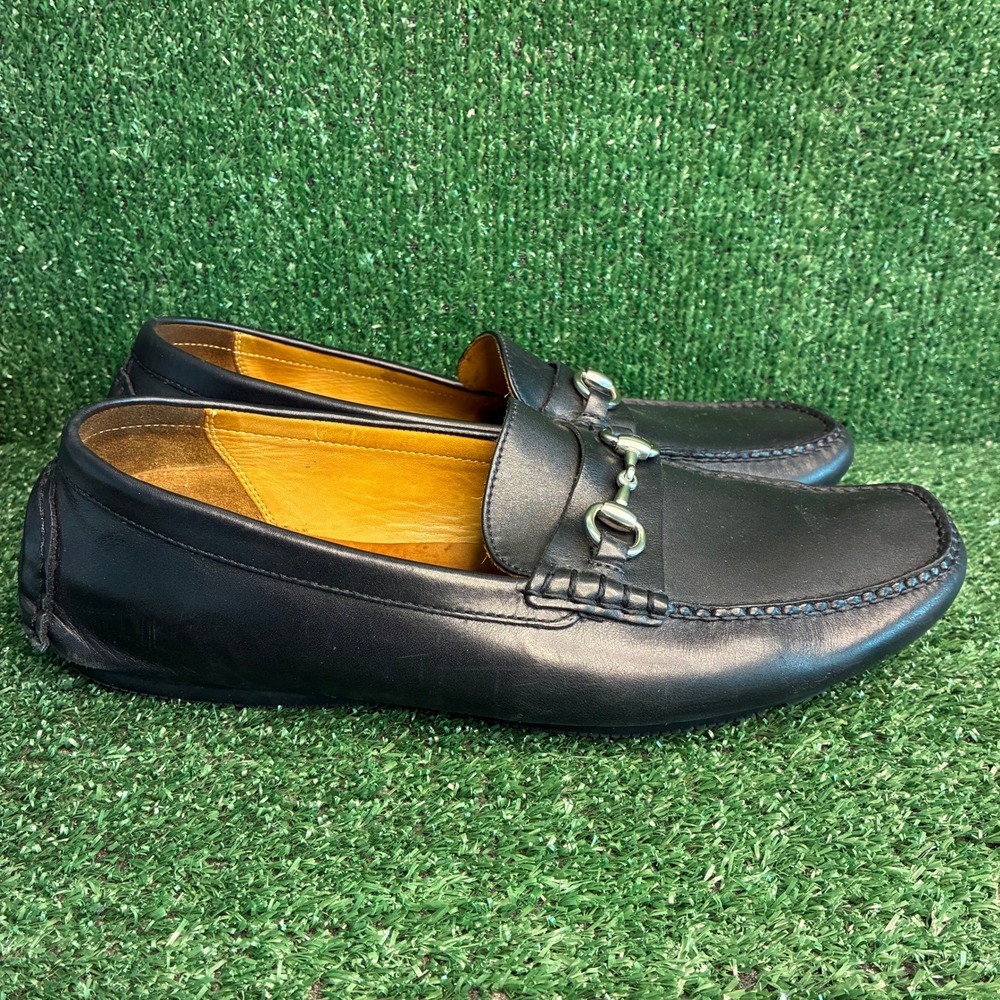 Cole Haan Gunnison Bit Leather Driver Loafers Dress Casual Shoes Black Mens 12 M